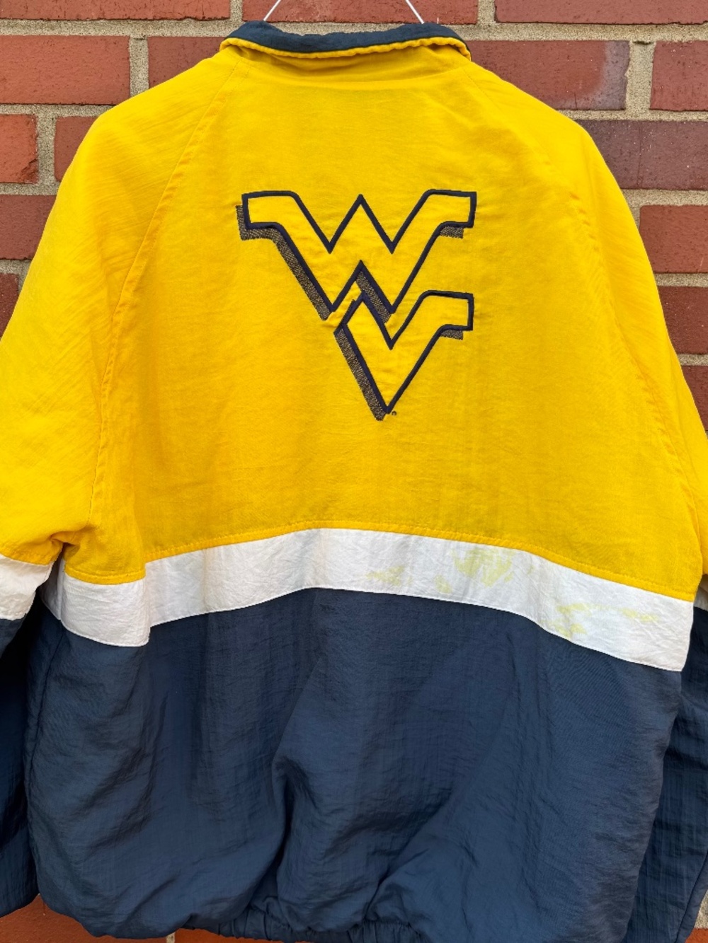 1994 Holloway West Virginia University WVU Mountaineers Nylon Puffer Coat- XL